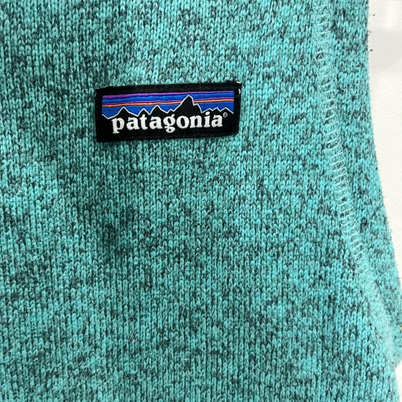 Patagonia Turquoise Better Sweater Vest Women’s Size S Pockets Full Zip Outdoor - Picture 3 of 5